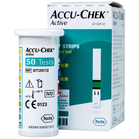 Que Thử Đường Huyết Accu-Chek Active 50 Que - Thiết Bị Y Tế Chính Hãng, Kiểm Tra Đường Huyết Dễ Dàng Tại Nhà