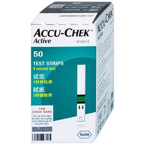 Que Thử Đường Huyết Accu-Chek Active 50 Que - Thiết Bị Y Tế Chính Hãng, Kiểm Tra Đường Huyết Dễ Dàng Tại Nhà