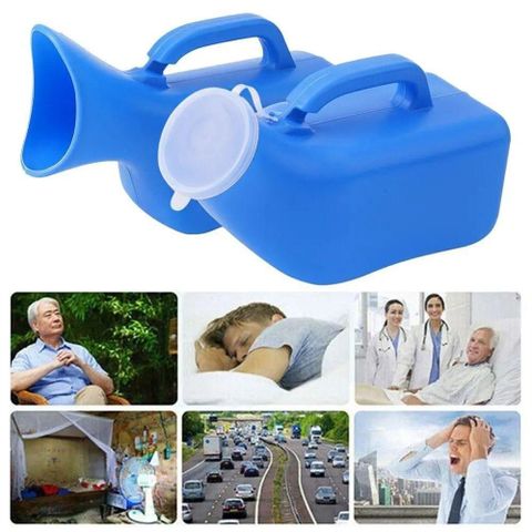 Bình Nước Tiểu, Thiết Bị Vệ Sinh Cầm Tay Di Động Giúp Chống Tràn Nhựa Cho Nam