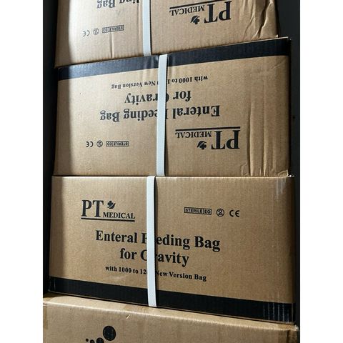 Túi cho ăn y tế PT 24 túi/thùng - Dung tích 1200ml, sử dụng một lần, hạn sử dụng xa cho người bệnh.
