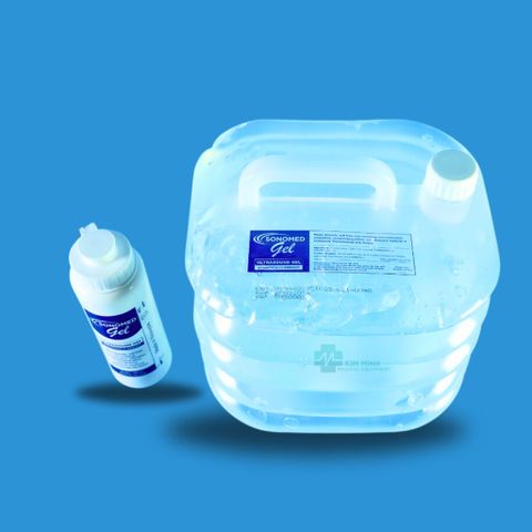 Gel siêu âm Sonomed Gel trắng & xanh cho các loại máy siêu âm, điện tim, nâng cơ, máy triệt lông nhập khẩu Malaysia