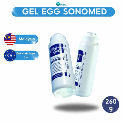 Gel siêu siêu âm, điện tim, nâng cơ, triệt lông lạnh Sonomed chai 260g nhập khẩu Malaysia