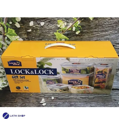 Bộ Hộp Nhựa 6 Món Lock&Lock Chống Thẩm Thấu, An Toàn Cho Thực Phẩm Dùng Trong Lò Vi Sóng - 1.9L, 1L, 1.3L, 860ml, 600ml, 430ml