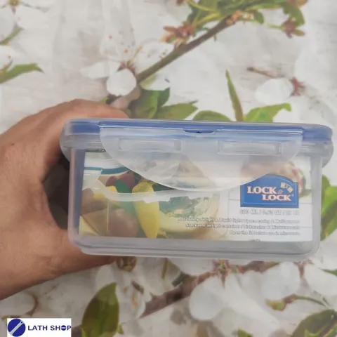 Hộp Bảo Quản Nhựa Hình Vuông LocknLock HPL854 - Dung Tích 600ml, An Toàn Trong Lò Vi Sóng, Máy Rửa Bát, Kín Hơi, Dễ Vệ Sinh