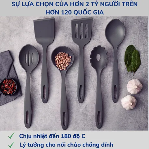 Xẻng Nấu Ăn Tramontina 30cm Nhựa PA An Toàn, Chịu Nhiệt 180°C - Dụng Cụ Gia Dụng Nhà Bếp Chất Lượng Từ Brazil 25160