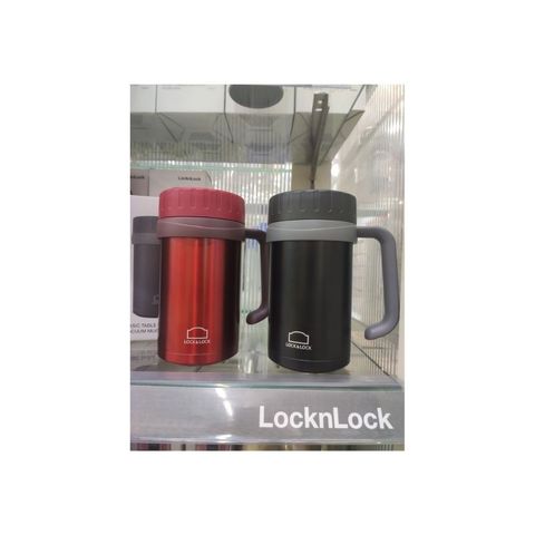 Cốc Giữ Nhiệt Lock&Lock Basic Table Mug 500ml LHC9002 - Chất Liệu Thép Không Gỉ, Màu Đỏ Sang Trọng, Giữ Nóng Lạnh Tối Ưu
