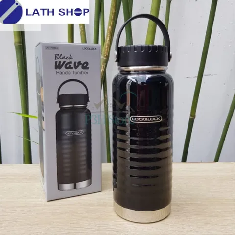 Bình Giữ Nhiệt Lock&Lock LHC4163BLK 900ml Màu Đen Có Tay Xách - Thiết Kế Sang Trọng, Chất Liệu Thép Không Gỉ