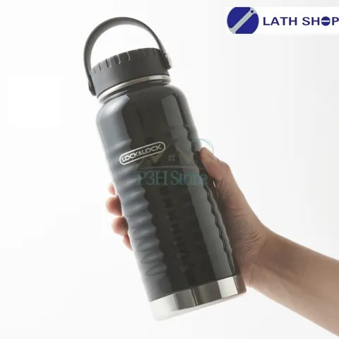 Bình Giữ Nhiệt Lock&Lock LHC4163BLK 900ml Màu Đen Có Tay Xách - Thiết Kế Sang Trọng, Chất Liệu Thép Không Gỉ
