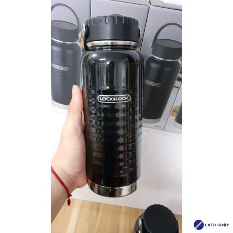 Bình Giữ Nhiệt Lock&Lock LHC4163BLK 900ml Màu Đen Có Tay Xách - Thiết Kế Sang Trọng, Chất Liệu Thép Không Gỉ