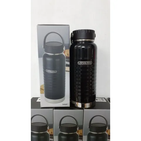 Bình Giữ Nhiệt Lock&Lock LHC4163BLK 900ml Màu Đen Có Tay Xách - Thiết Kế Sang Trọng, Chất Liệu Thép Không Gỉ