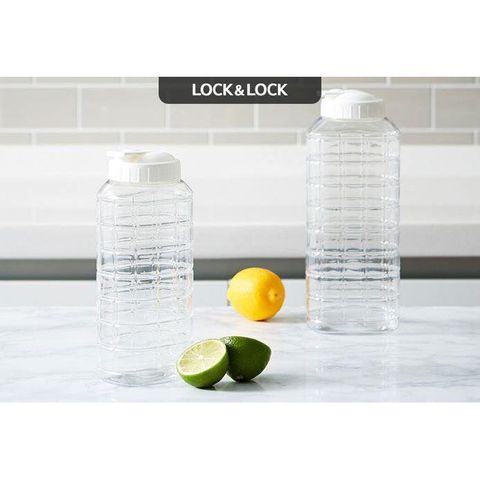 Bình Đựng Nước Lock&Lock HAP810 - Nhựa PET An Toàn 1L Cho Văn Phòng, Bàn Làm Việc, Tủ Lạnh - Đồ Gia Dụng Cao Cấp