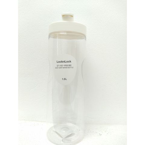 Bình Đựng Nước LocknLock Nhựa PET HAP814 1.5L - An Toàn, Bền Bỉ, Nắp Trắng/Xám, Chất Liệu Không BPA, Dành Cho Tủ Lạnh