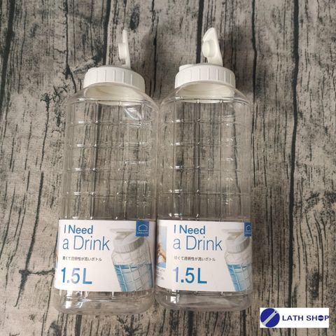 Combo 3 Bình Đựng Nước Lock&Lock HAP812 1,5L (Trắng) - Bình Nhựa PET Cao Cấp, An Toàn, Tiện Dụng Cho Mọi Hoạt Động
