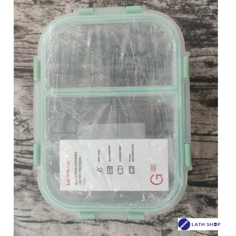 Hộp Thủy Tinh Lock&Lock 2 Ngăn LLG457 860ml - Chất Liệu Borosilicate Chịu Nhiệt, Đựng Thực Phẩm An Toàn, Hàng Chính Hãng