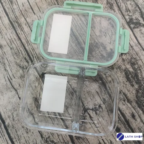 Hộp Thủy Tinh Lock&Lock 2 Ngăn LLG457 860ml - Chất Liệu Borosilicate Chịu Nhiệt, Đựng Thực Phẩm An Toàn, Hàng Chính Hãng
