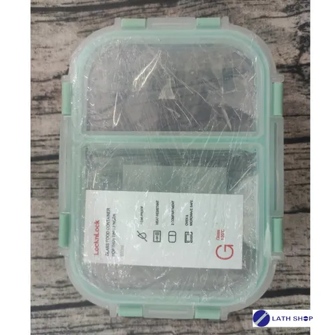 Hộp Thủy Tinh Lock&Lock 2 Ngăn LLG457 860ml - Chất Liệu Borosilicate Chịu Nhiệt, Đựng Thực Phẩm An Toàn, Hàng Chính Hãng