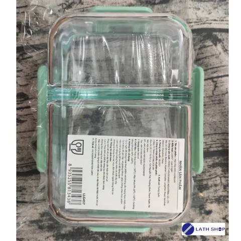 Hộp Thủy Tinh Lock&Lock 2 Ngăn LLG457 860ml - Chất Liệu Borosilicate Chịu Nhiệt, Đựng Thực Phẩm An Toàn, Hàng Chính Hãng