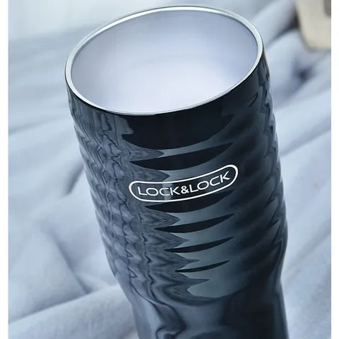 Bình Giữ Nhiệt Lock&Lock Wave Tumbler 500ml- LHC4147 - Màu Đen- Hàng Chính Hãng