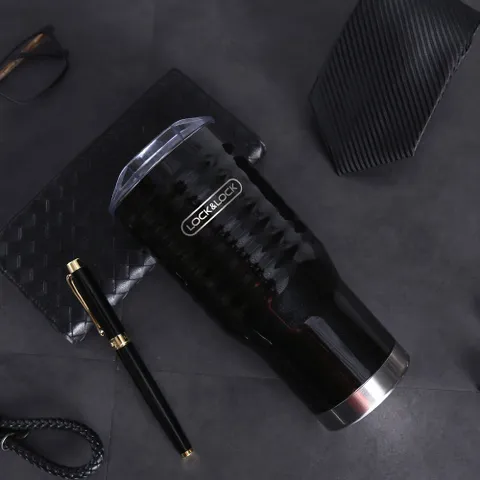 Bình Giữ Nhiệt Lock&Lock Wave Tumbler 500ml- LHC4147 - Màu Đen- Hàng Chính Hãng