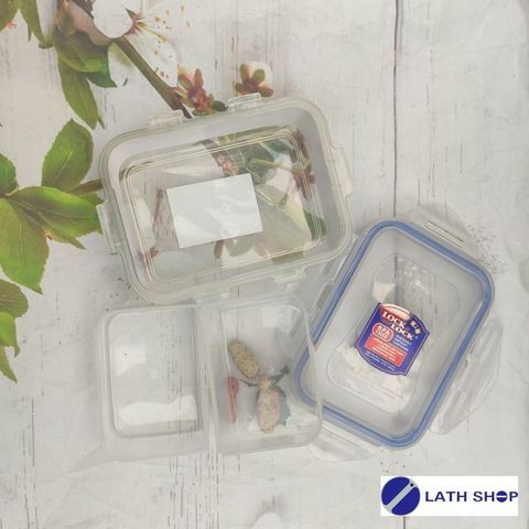 Hộp Bảo Quản Chữ Nhật Có Ngăn LocknLock Classic HPL806C 350ml - Nhựa PP An Toàn Thực Phẩm, Thiết Kế Chống Thấm Nước, Dùng Trong Tủ Lạnh