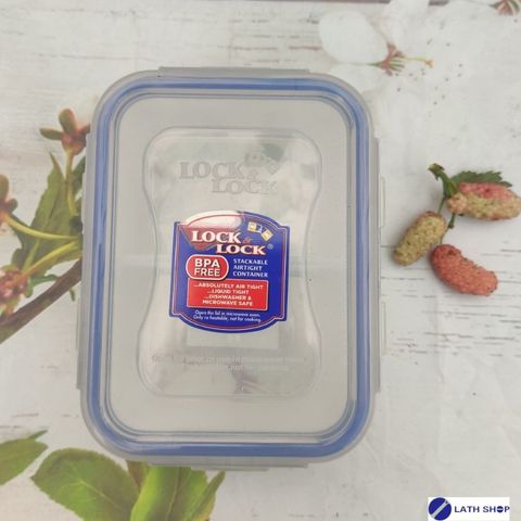 Hộp Bảo Quản Chữ Nhật Có Ngăn LocknLock Classic HPL806C 350ml - Nhựa PP An Toàn Thực Phẩm, Thiết Kế Chống Thấm Nước, Dùng Trong Tủ Lạnh