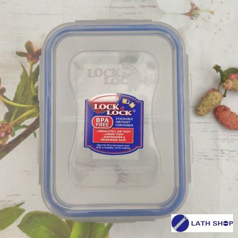 Hộp Bảo Quản Chữ Nhật Có Ngăn LocknLock Classic HPL806C 350ml - Nhựa PP An Toàn Thực Phẩm, Thiết Kế Chống Thấm Nước, Dùng Trong Tủ Lạnh