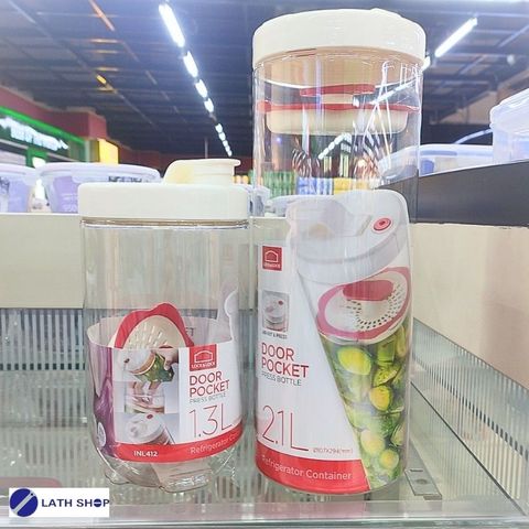 Combo 2 Hộp Muối Dưa Cà LocknLock - Chất Liệu Nhựa An Toàn, Dung Tích 1.3L & 2.1L, Thiết Kế Chống Thẩm Thấu, Dùng Ngâm Hoa Quả