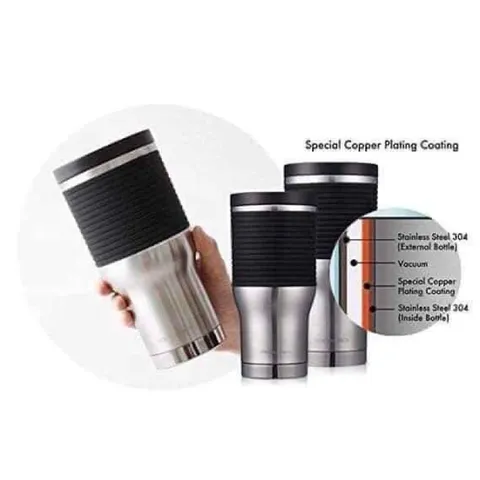 Cốc Giữ Nhiệt Lock&Lock Cylinder Tumbler LHC4144SLV 550ml - Hàng Chính Hãng