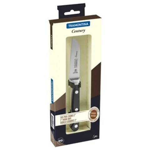 Dao Gọt Hoa Quả Tramontina Century 8cm - Lưỡi Thép Không Gỉ Rèn Nguyên Khối, Tay Cầm Chắc Chắn, Sản Xuất Tại Brazil