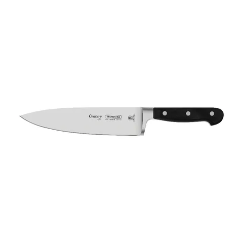 Dao Bếp Thái Thịt Tramontina Century 20cm - Lưỡi Thép Rèn Cao Cấp Nhập Khẩu Brazil, Chất Lượng NSF, Thiết Kế Ergonomic