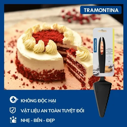 Dao Cắt Bánh Kem Tramontina Nhựa PA Chịu Nhiệt - Dụng Cụ Bếp An Toàn 25164 - Xuất Xứ Brazil