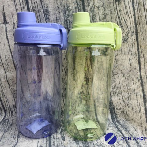 Bình Nước LocknLock 1.5L Active Có Quai Xách Nhựa PET An Toàn BPA FREE - Bình Uống Tiện Lợi Tím/Xanh