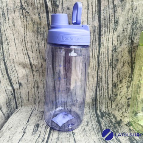 Bình Nước LocknLock 1.5L Active Có Quai Xách Nhựa PET An Toàn BPA FREE - Bình Uống Tiện Lợi Tím/Xanh