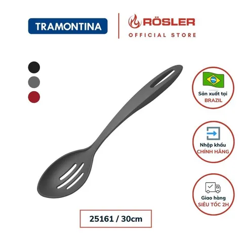 Thìa Lỗ Vớt Đồ Ăn Tramontina 30cm Nhựa PA Chịu Nhiệt An Toàn - Dụng Cụ Nhà Bếp Cao Cấp Nhập Khẩu Từ Brazil