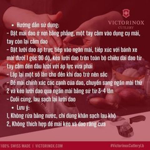 Dụng Cụ Mài Dao Victorinox Thụy Sỹ - Mài Sắc Bén Nhanh Chóng với Thiết Kế Tiện Lợi cho Gia Đình