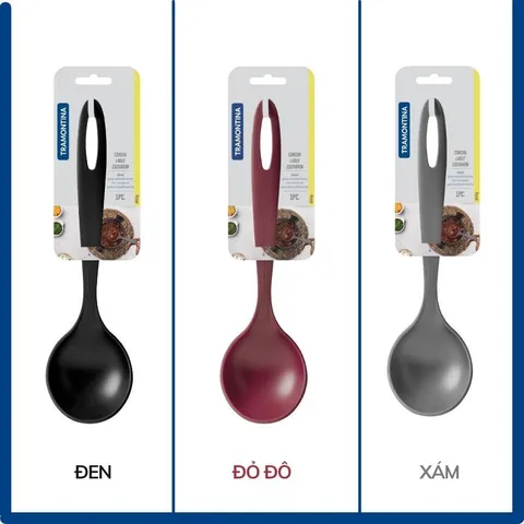Muôi Múc Canh Lớn Tramontina 30cm - Nhựa PA An Toàn, Chịu Nhiệt 180°C, Dụng Cụ Nhà Bếp Chất Lượng Nhập Khẩu Brazil
