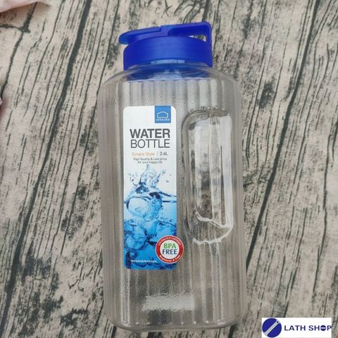 Bình Nước Aqua Lock&Lock 2.6L HAP739 - Màu Xanh, Nắp Trắng, Nhựa PET An Toàn, Chịu Nhiệt - Đồ Gia Dụng Tiện Lợi