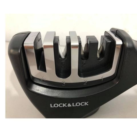 Dụng Cụ Mài Dao Kéo 4 Rãnh LocknLock CKK113 - Thép Không Gỉ, Nhựa ABS, Gốm - Giúp Mài Dao Nhanh Chóng và An Toàn trong Bếp