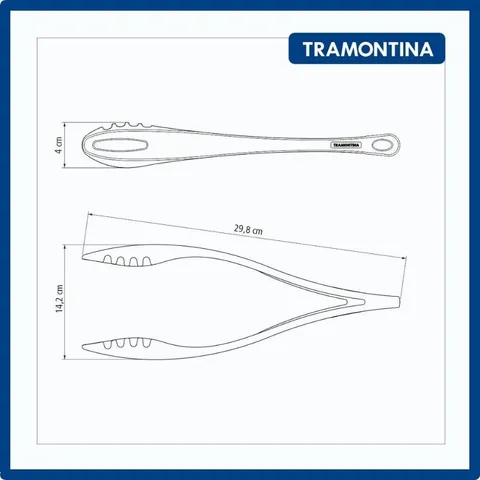 Kẹp Thịt Đa Năng Tramontina 30cm - Gắp Đồ Ăn An Toàn, Nhựa PA Chịu Nhiệt, Sản Xuất Tại Brazil