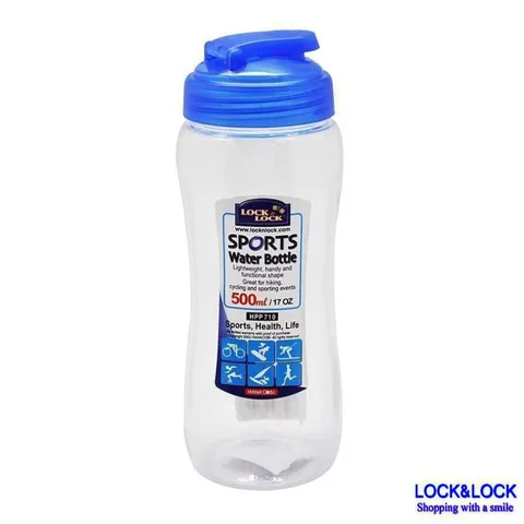 Bình Nước Thể Thao Lock&Lock 500ml/700ml - Nhựa An Toàn, Thiết Kế Hiện Đại, Dễ Dàng Sử Dụng Khi Đi Học, Dã Ngoại