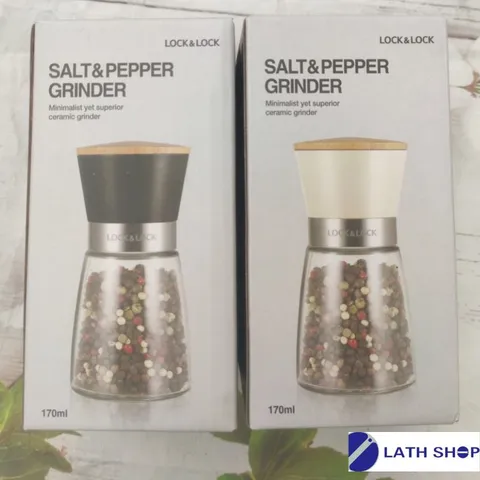 Cối Xay Tiêu Thủy Tinh Lock&Lock 140ml/170ml - Lưỡi Sứ Chất Lượng - Dụng Cụ Đựng & Xay Tiêu Đẹp Mắt, Tiện Dụng Cho Bếp Nhà