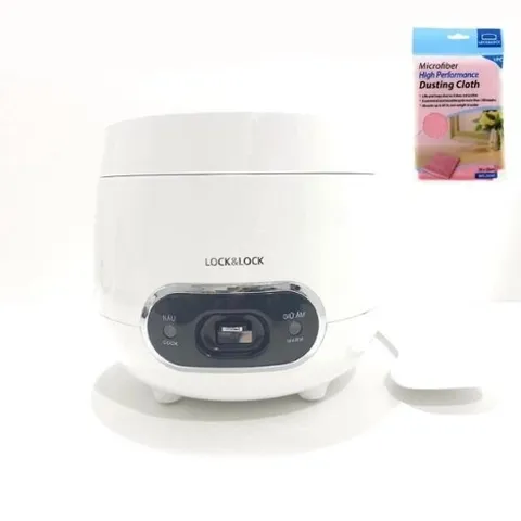 Nồi Cơm Điện Mini Lock&Lock EJR426 0.8L - Thiết Kế Sang Trọng, Dễ Dàng Sử Dụng, Tặng Kèm Khăn Lau, Phù Hợp Sinh Viên