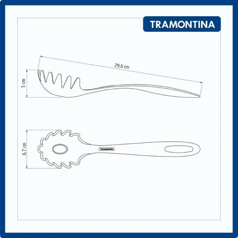 Muôi Vớt Mì Tramontina 30cm - Dụng Cụ Làm Thịt Viên Chất Liệu Nhựa PA Chịu Nhiệt An Toàn Tại Brazil