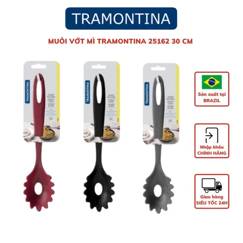 Muôi Vớt Mì Tramontina 30cm - Dụng Cụ Làm Thịt Viên Chất Liệu Nhựa PA Chịu Nhiệt An Toàn Tại Brazil