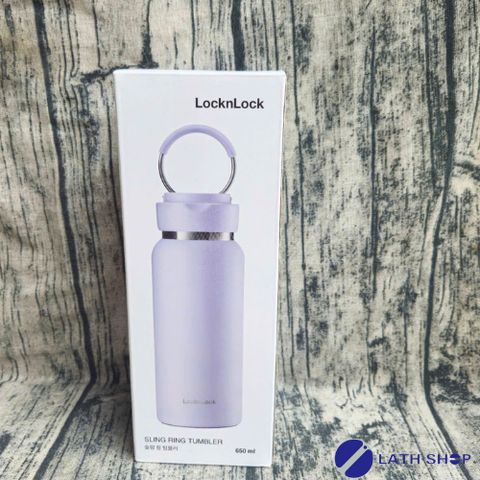Bình Giữ Nhiệt Inox 304 LocknLock Sling Ring 650ml Có Quai Xách - Giữ Nóng 15 Giờ và Lạnh 20 Giờ - Hàng Chính Hãng
