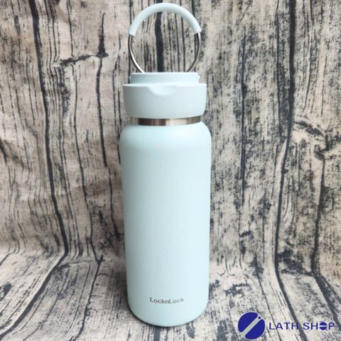 Bình Giữ Nhiệt Inox 304 LocknLock Sling Ring 650ml Có Quai Xách - Giữ Nóng 15 Giờ và Lạnh 20 Giờ - Hàng Chính Hãng