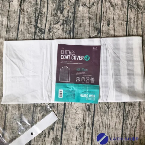Bộ 4 Túi Bọc Quần Áo Chống Bụi & Ẩm Mốc Hàn Quốc - Kích Thước 60x120cm, Tiện Lợi Chống Bám Bụi, Bảo Vệ Trang Phục