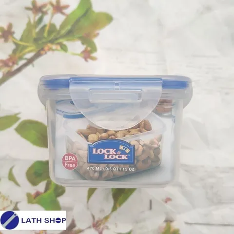 Hộp Bảo Quản Lock&Lock HPL807 470ml - Thiết Kế Chữ Nhật, An Toàn, Chịu Nhiệt, Dùng Trong Lò Vi Sóng, Tiết Kiệm Không Gian, Đồ Gia Dụng Nhà Bếp