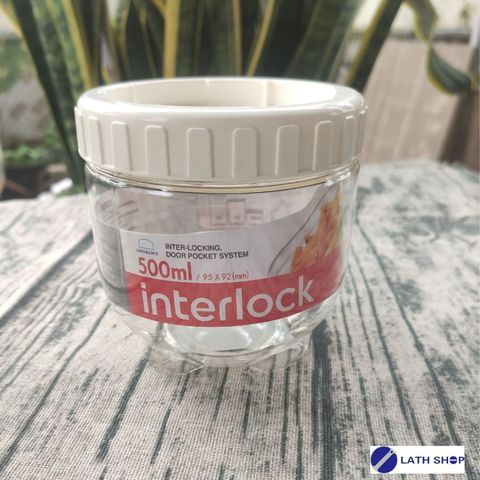 Hộp Đựng Thực Phẩm LocknLock Interlock 500ml INL301 - Nhựa PET Chịu Nhiệt, Thiết Kế Thông Minh, An Toàn Cho Sức Khỏe