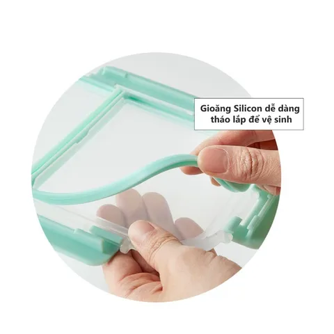 Hộp Thủy Tinh Chia 3 Ngăn LocknLock LLG458- 1040ml - Hàng chính Hãng